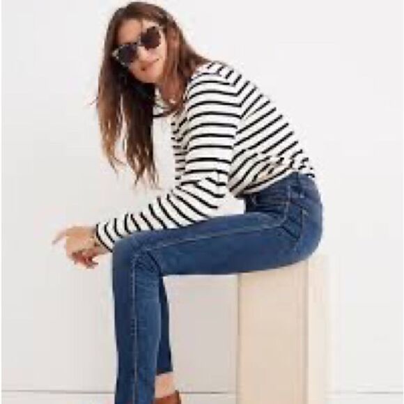 Madewell 9 inch high rise Skinny raw hem Jeans Womens Sz 23 - Picture 2 of 6